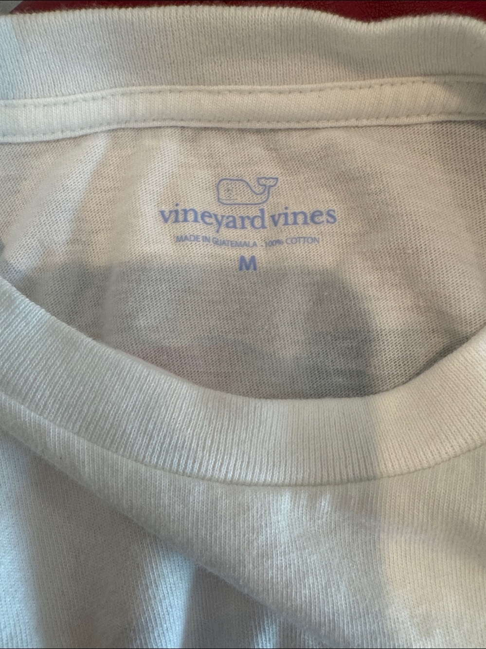 Boy’s Vineyard Vines White Short Sleeve Pocket Tee with American Flag Patch - Picture 5 of 5